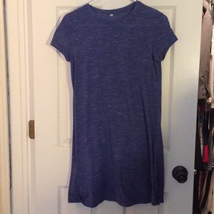Purple shirt sleeve dress